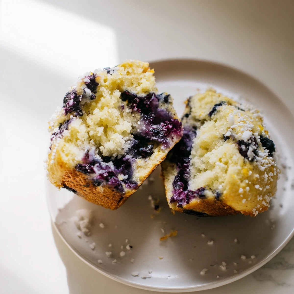 Lemon Blueberry Yogurt Muffins