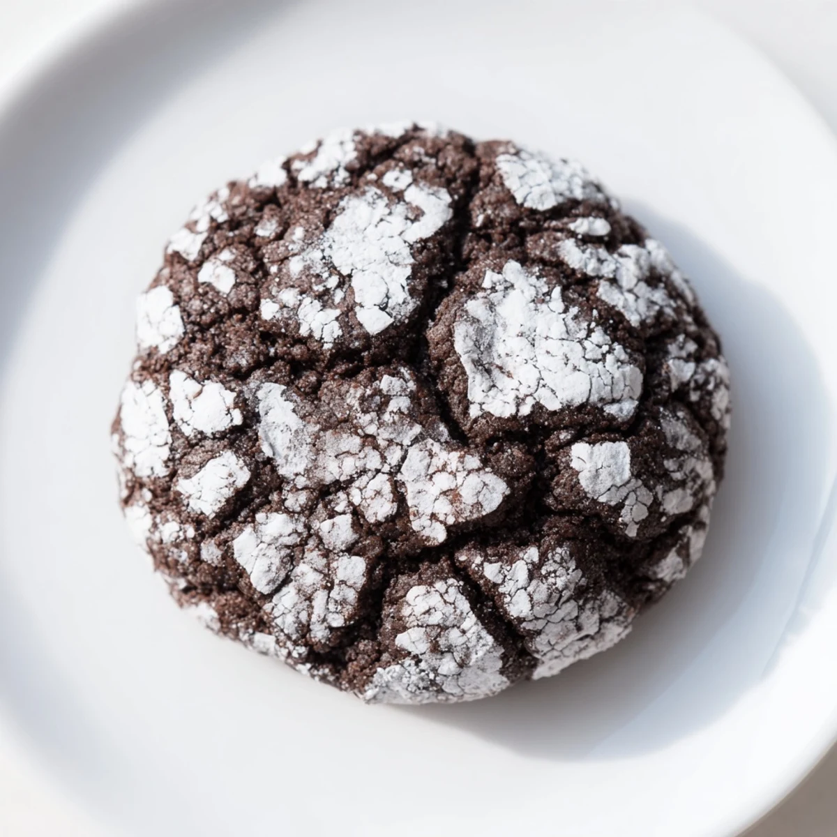 Warm, crackled Crinkle Cookies with a dusting of sugar, perfect with coffee or milk.