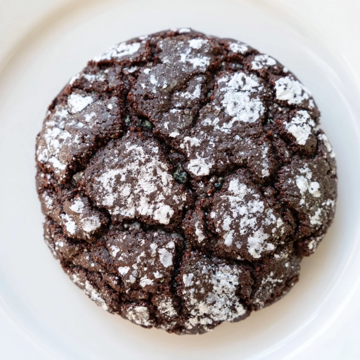 Freshly baked, chewy Crinkle Cookies with a fudgy interior, ideal for sharing this dessert.