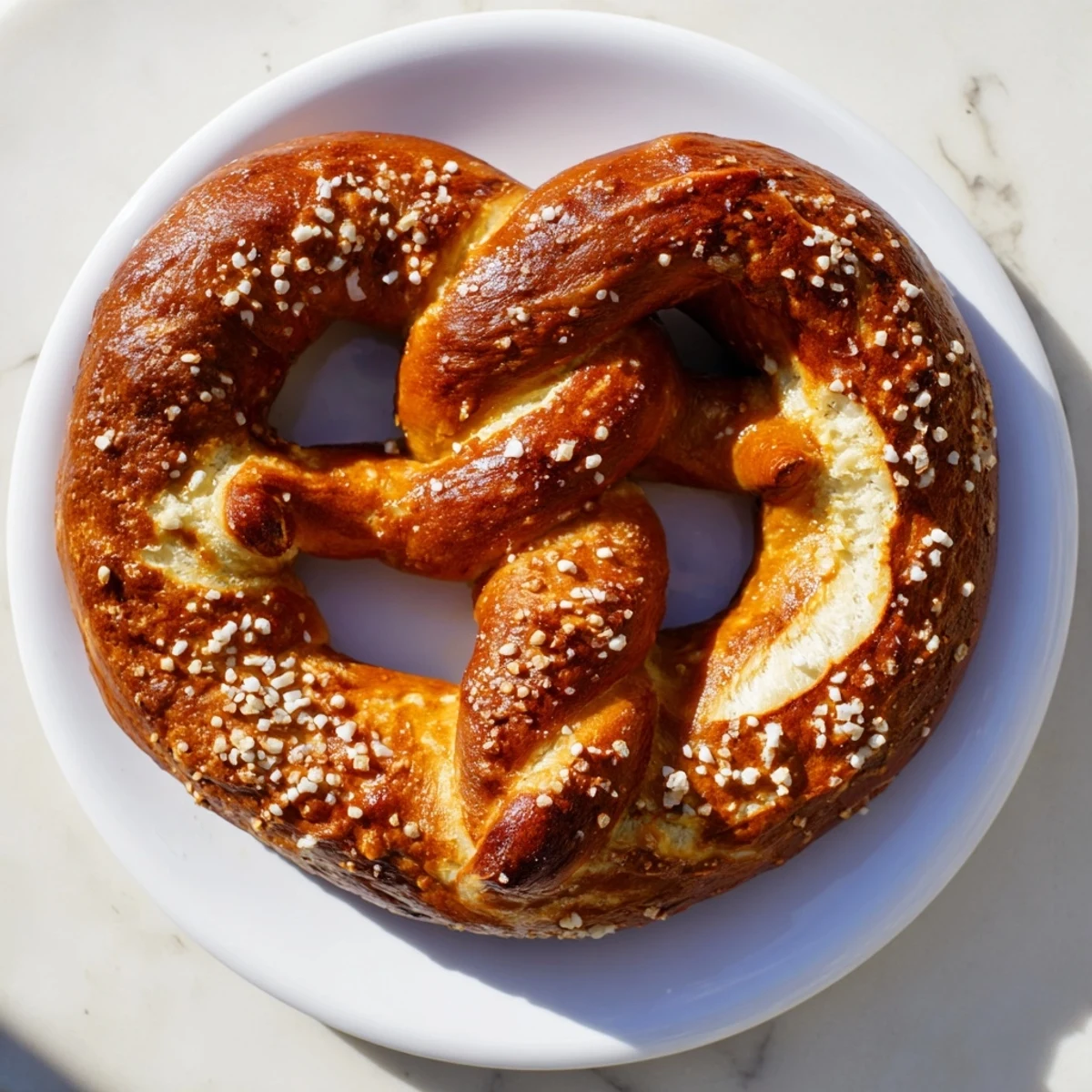 Perfectly baked warm soft pretzels, with a rich, savory aroma, ideal for sharing with friends.