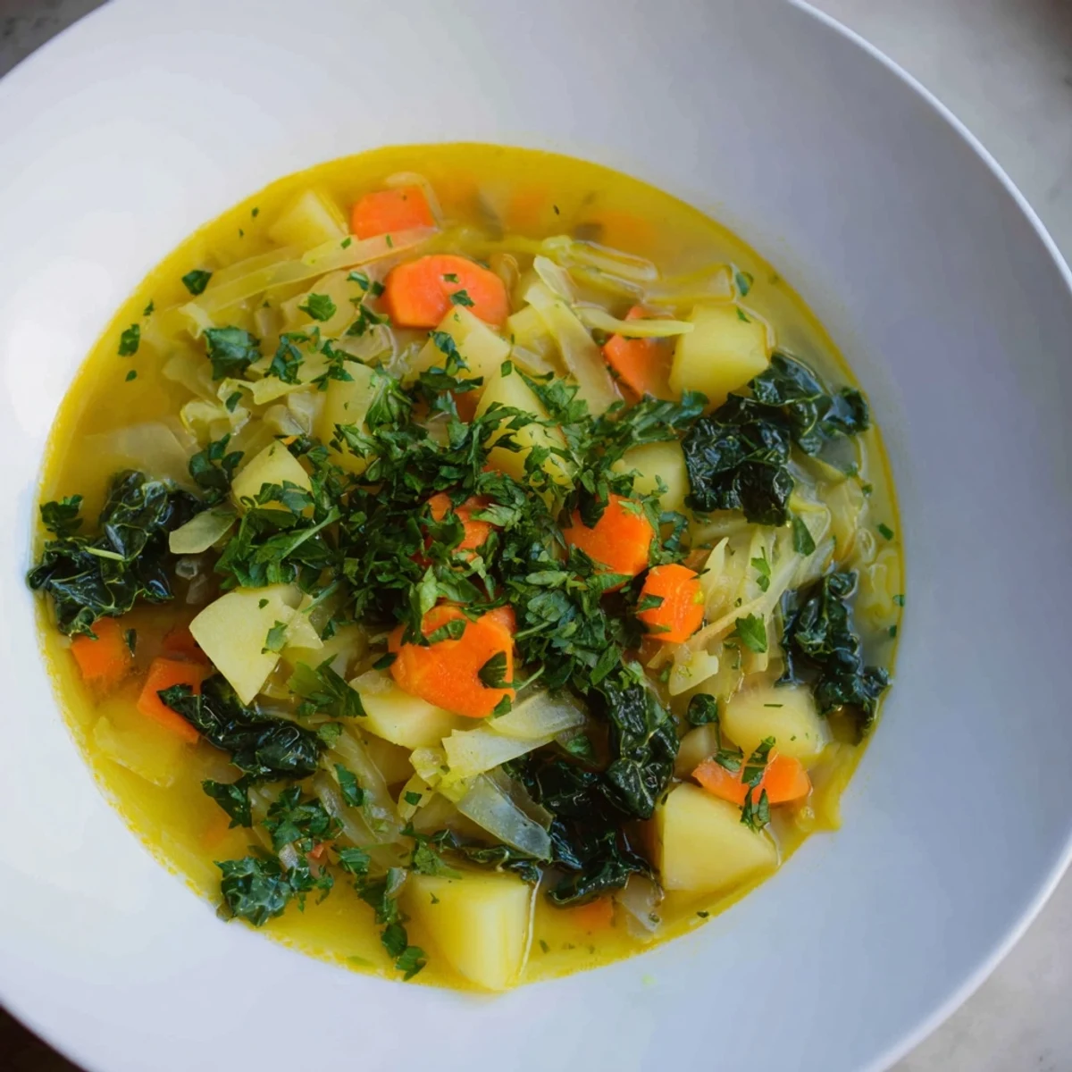 Winter Green Nourishing Soup