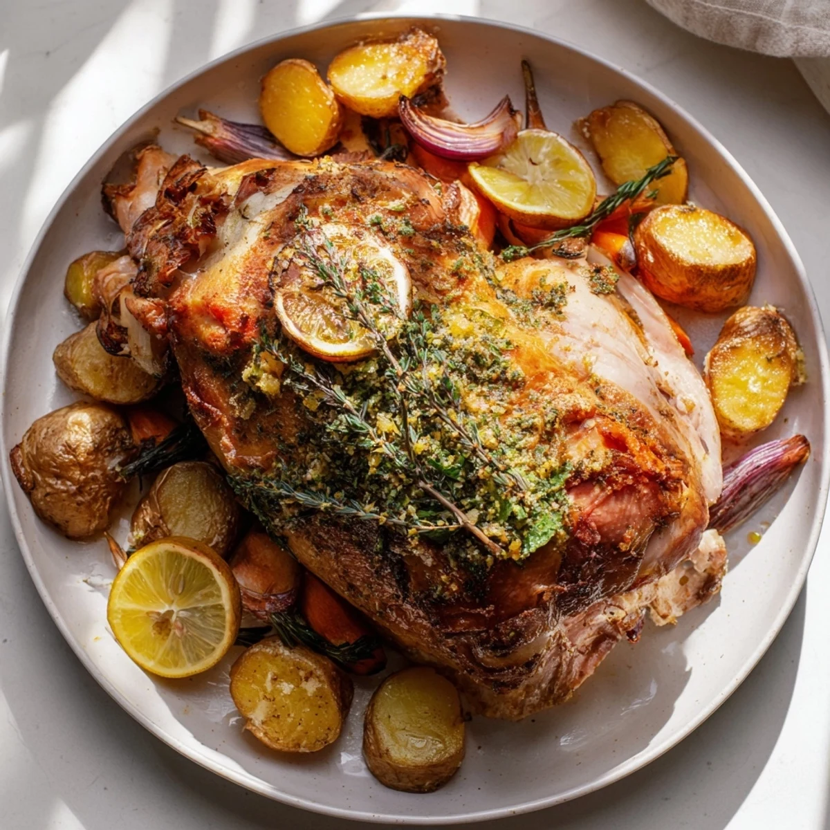 Sheet Pan Lemon Herb Turkey