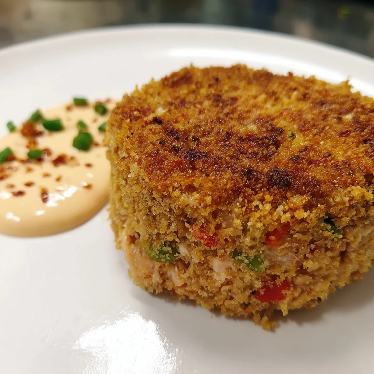 Golden-brown, crispy Spicy Tuna Cakes with a creamy chipotle mayo—a perfect appetizer choice.