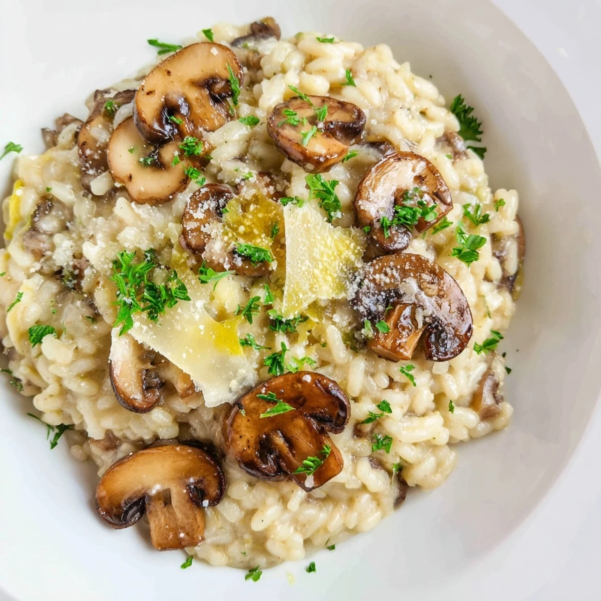 Creamy Mushroom Parmesan Risotto