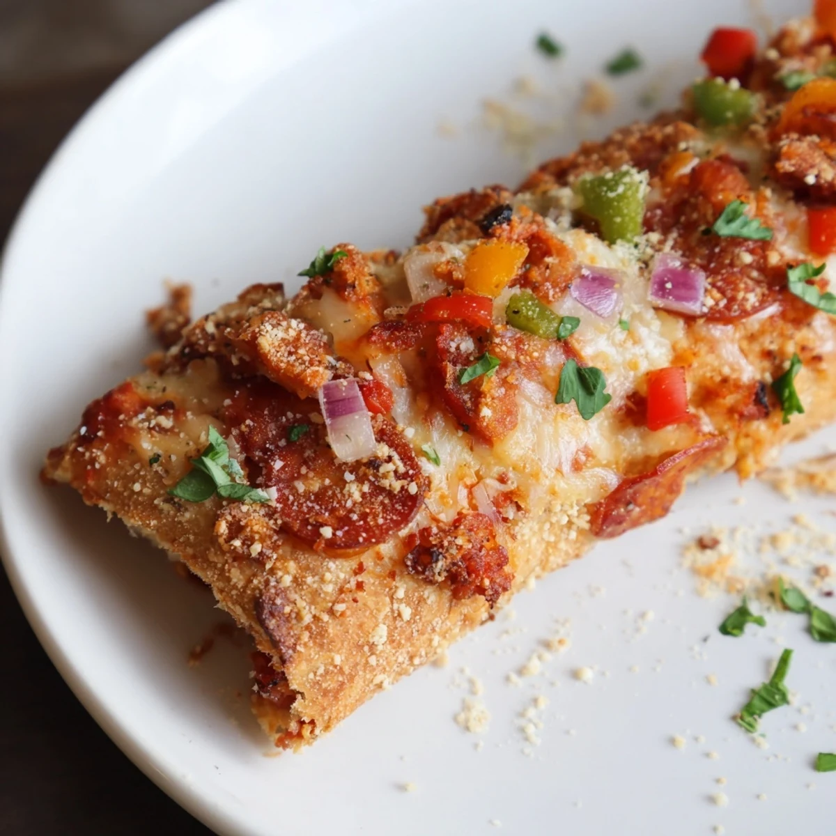 Golden-brown Super Bowl Pizza Rolls with melted mozzarella and halal pepperoni, served warm on a game day platter with dipping sauce.  