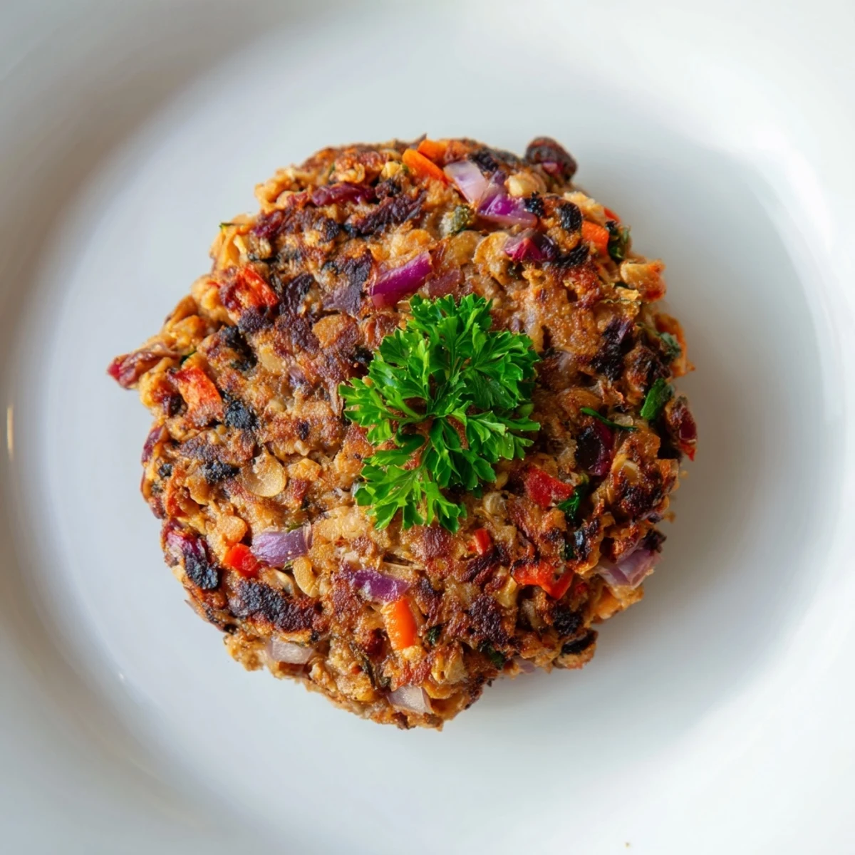 Golden-brown Mushroom Veggie Burgers sizzling in a skillet, topped with melted cheese on a toasted bun for an easy American meal.