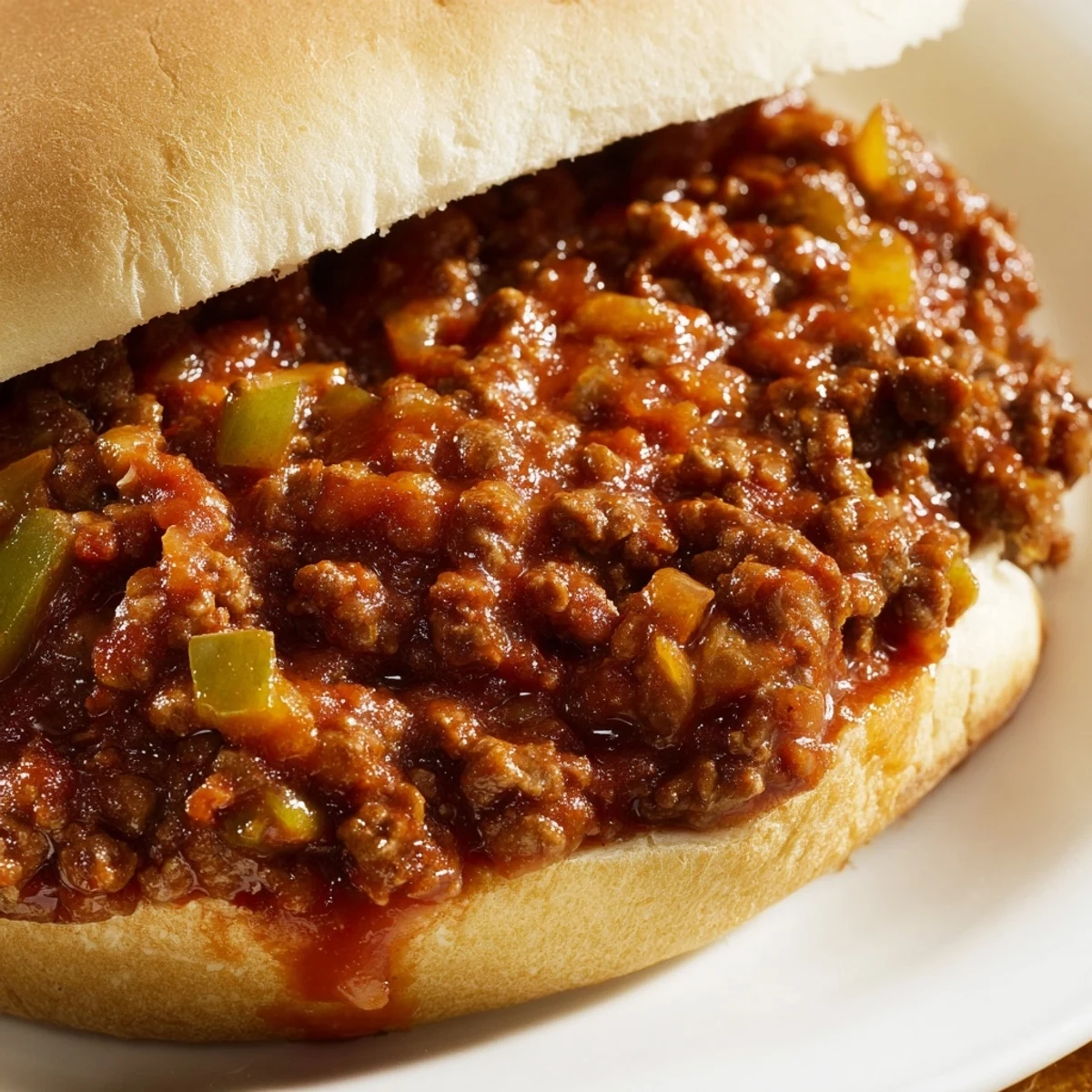 Classic American Sloppy Joes with savory meat sauce served on warm toasted bread