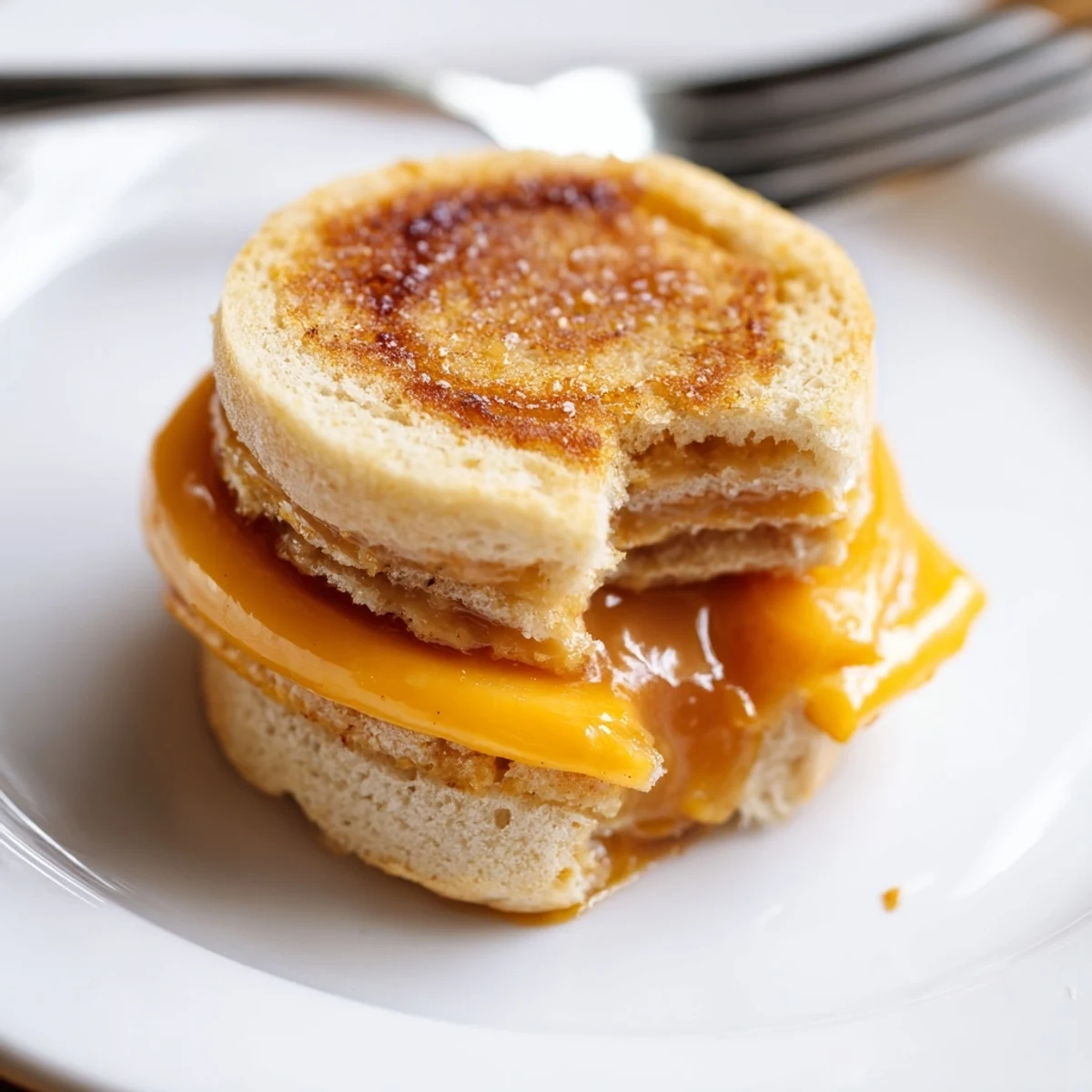 Mini Grilled Cheese Hawaiian Rolls baked golden, melted cheddar oozing, brushed with butter