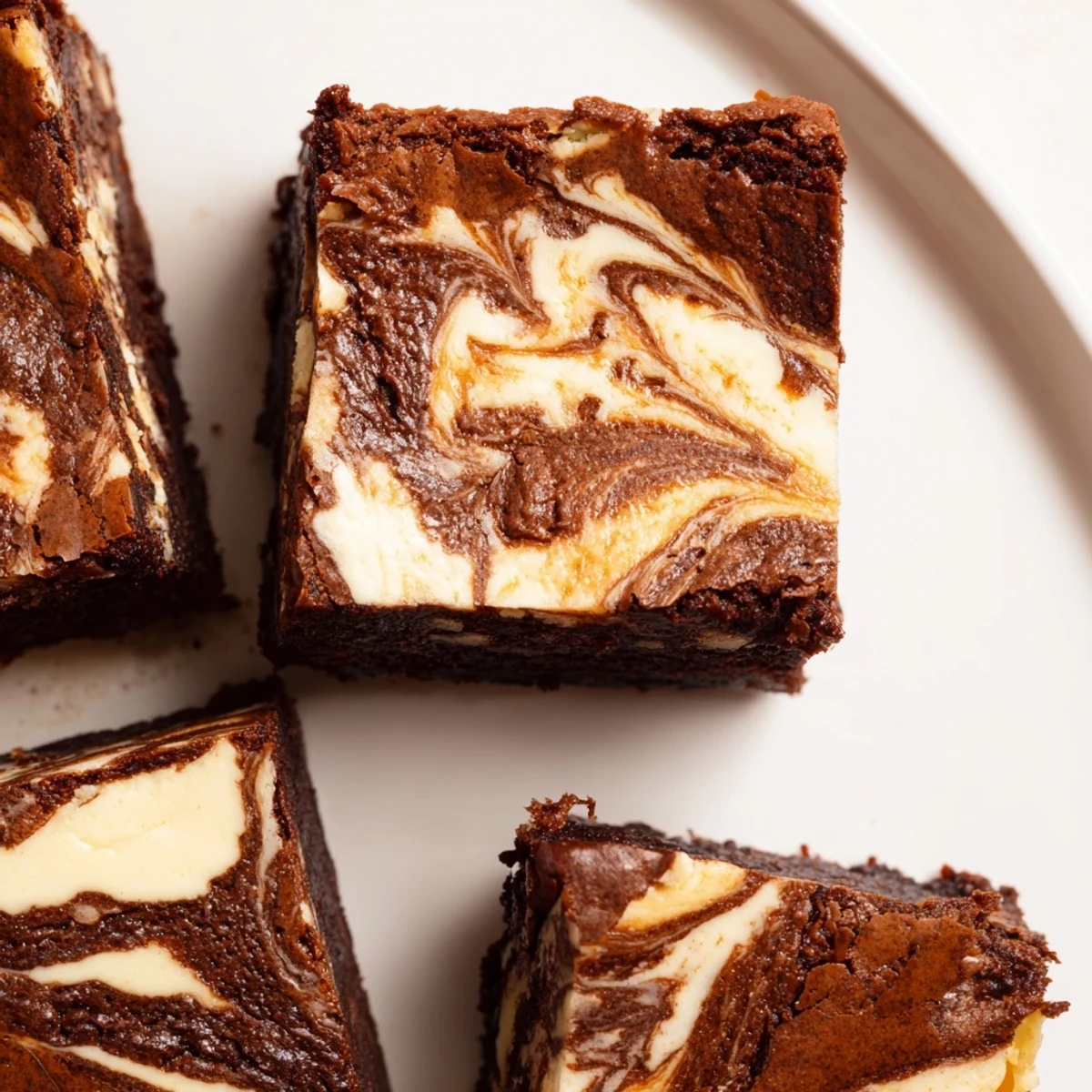 Sourdough cheesecake brownie bars with swirling cream cheese layer and chocolatey texture