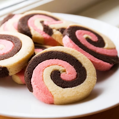 Neapolitan Swirl Cookies
