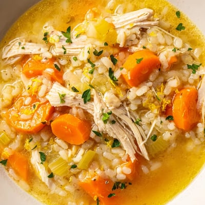 Crockpot Lemon Chicken Soup